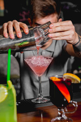 Cocktail on the table