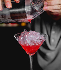 Cocktail on the table