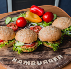 Beautiful big hamburger