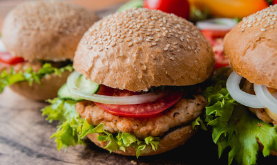 Beautiful big hamburger