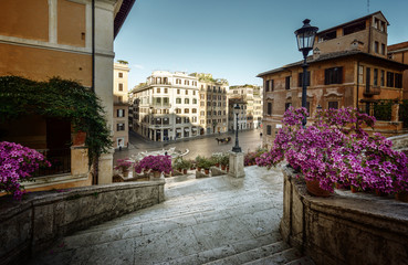 Fototapeta na wymiar Spanish Steps, Rome, Italy