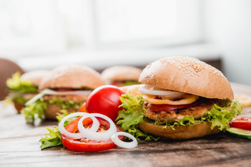 Beautiful big hamburger