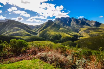 Deurstickers Zuid-Afrika Uitzicht op de Montagu-pas  George  Zuid-Afrika