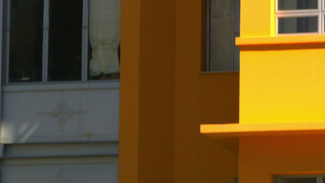 Stock Video Footage of a Bialik Square building in Tel Aviv shot in Israel at 4k with Red.