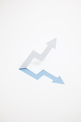 増収・上昇のイメージ （※A・縦・青）