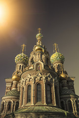 Fototapeta na wymiar Church of the Saviour on Spilled Blood, Russia