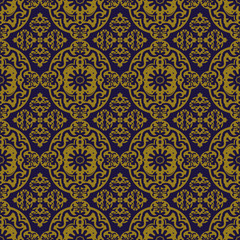 Elegant antique background image of flower oval spiral kaleidoscope pattern.
