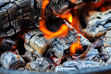 Wood fire