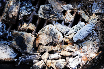 Ash from wood fire