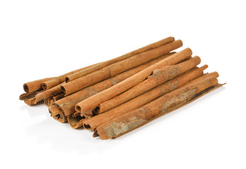 cinnamon isolated on white background