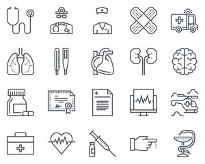 Medical icon set