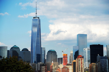 Manhattan skyline in New York