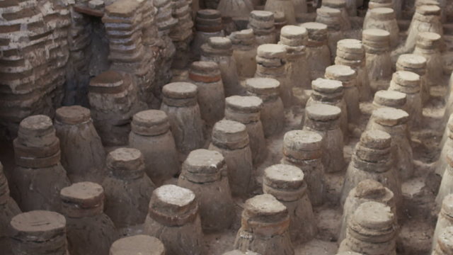 Royalty Free Stock Video Footage of Beit She'an bathhouse ruins shot in Israel at 4k with Red.