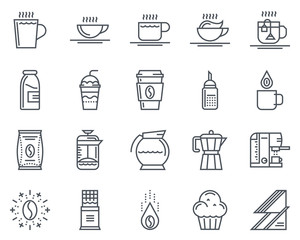 Coffee icon set