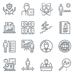 Business icon set
