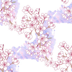 Seamless Pattern Sakura