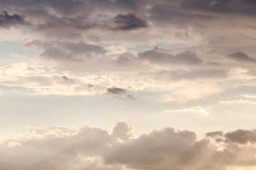 colorful dramatic sky with cloud at sunset
