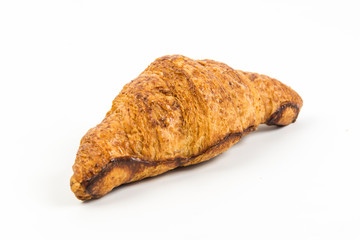  Croissant  on white background