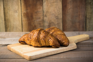  Croissant  on  the wood