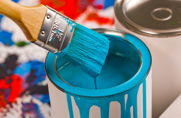 Obraz premium Brushes, paint for painting