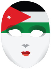 Bandanna in the form of the flag of Jordan