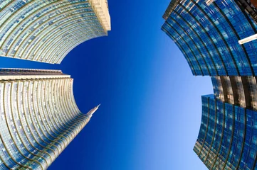 Cercles muraux construction de la ville Gratte-ciel de Milan