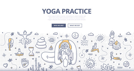 Yoga Doodle Concept