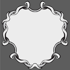 decorative elements in vintage style for decoration layout, framing, for text for advertising, vector illustration hands