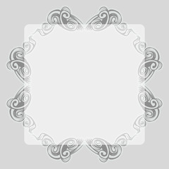 decorative elements in vintage style for decoration layout, framing, for text for advertising, vector illustration hands