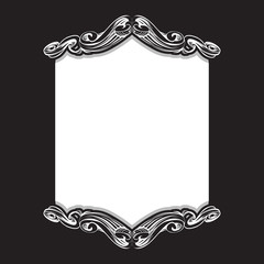 decorative elements in vintage style for decoration layout, framing, for text for advertising, vector illustration hands, ornamental part of the frame