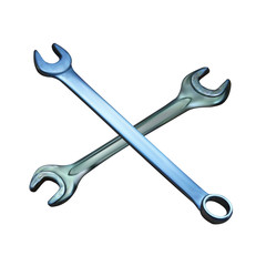 wrench vector isolated object on a white background