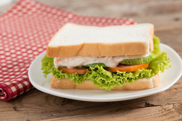 Tuna sandwich.