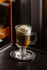 coffee with whipped cream
