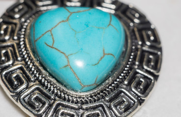 Obraz na płótnie Canvas Turquoise Stone Heart