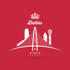 Margaret Hunt Hill Bridge sign - Dallas, Texas