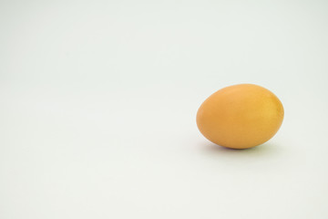 Broken egg isolated