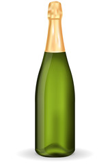 Champagne bottle.