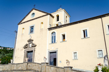 Fototapeta na wymiar Church of San Francesco, Massa Lubrense, Italy