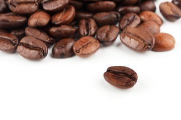 Brown coffee beans