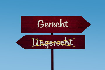 Schild 48 - Gerecht