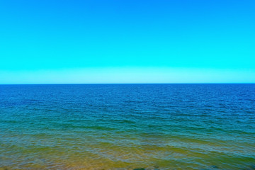 Scenic sea and blue sky