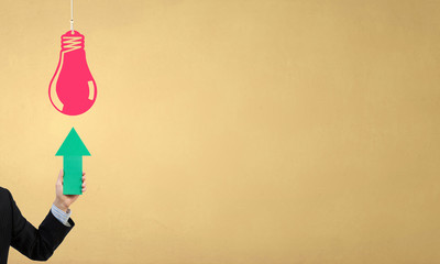 Arrow pointer in hand