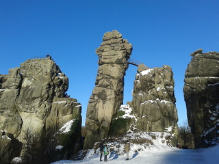 Die Externsteine im Winter