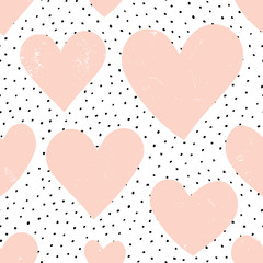 Hearts and Dots Pattern