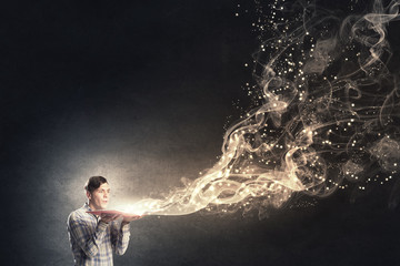 Obraz premium Blow dust from pages