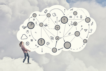 Cloud computing concept