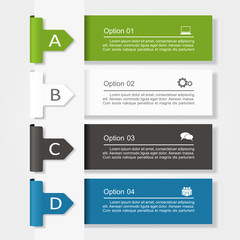 Banner infographic design template. Vector illustration