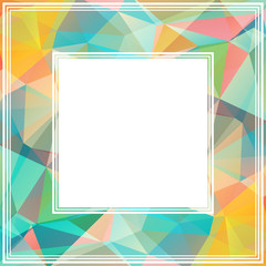 multicolored polygonal border