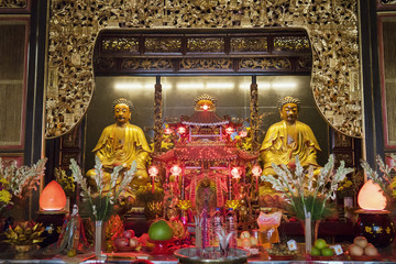 Buddha Statues in Chinese Temple