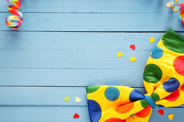 Colorful polka dot party bow tie